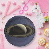 Planet Saturn Papieren Bordje (Feest)