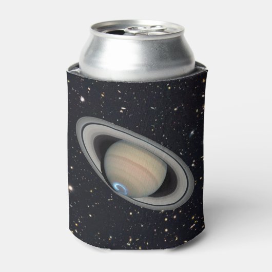 Planet Saturn Starry Sky Blikjeskoeler (Blikje Voorkant)
