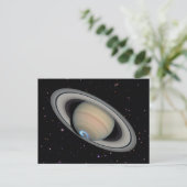 Planet Saturn Starry Sky Briefkaart (Staand voorkant)