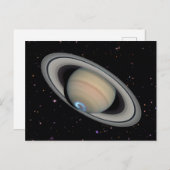 Planet Saturn Starry Sky Briefkaart (Voorkant / Achterkant)