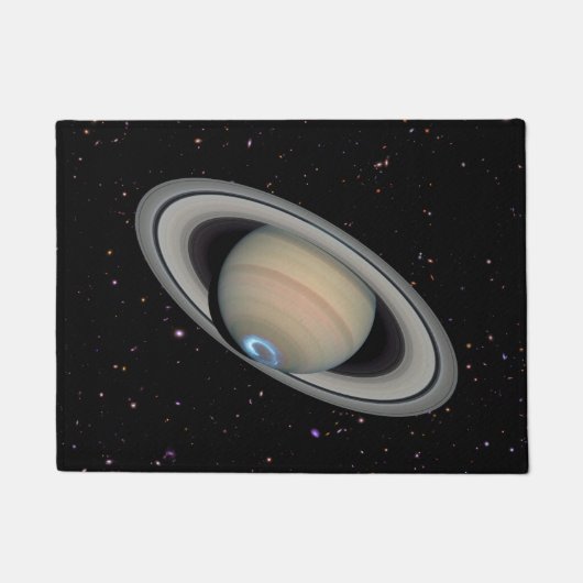 Planet Saturn Starry Sky Deurmat (Voorkant)