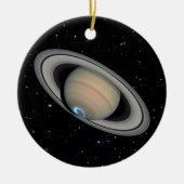 Planet Saturn Starry Sky Keramisch Ornament (Voorkant)