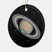 Planet Saturn Starry Sky Keramisch Ornament (Links)