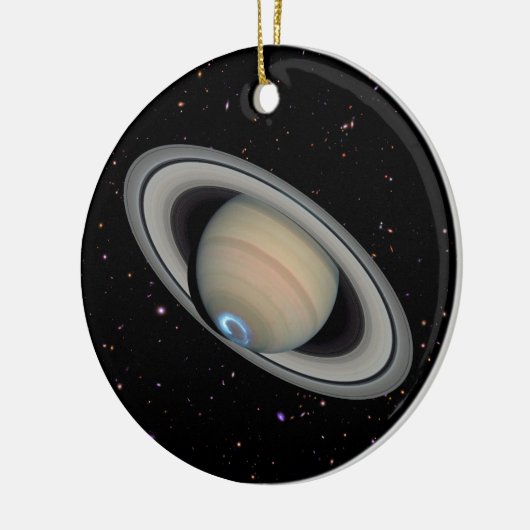 Planet Saturn Starry Sky Keramisch Ornament (Links)