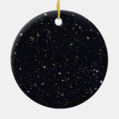 Planet Saturn Starry Sky Keramisch Ornament (Achterkant)