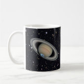 Planet Saturn Starry Sky Koffiemok (Links)