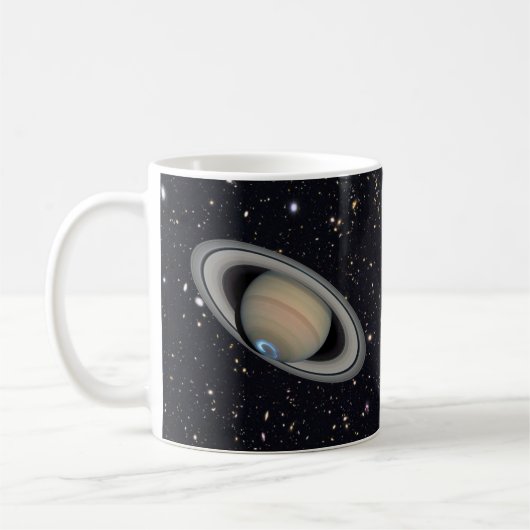 Planet Saturn Starry Sky Koffiemok (Links)