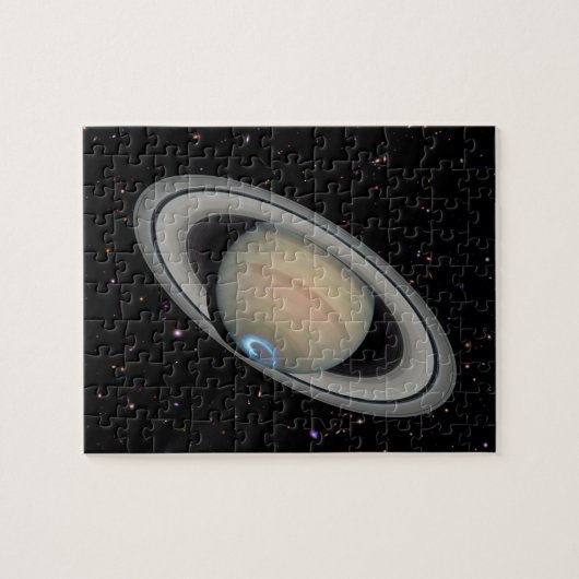 Planet Saturn Starry Sky Legpuzzel (Horizontaal)