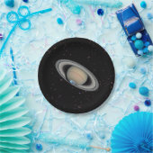 Planet Saturn Starry Sky Papieren Bordje (Feest)