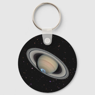 Planet Saturn Starry Sky Sleutelhanger