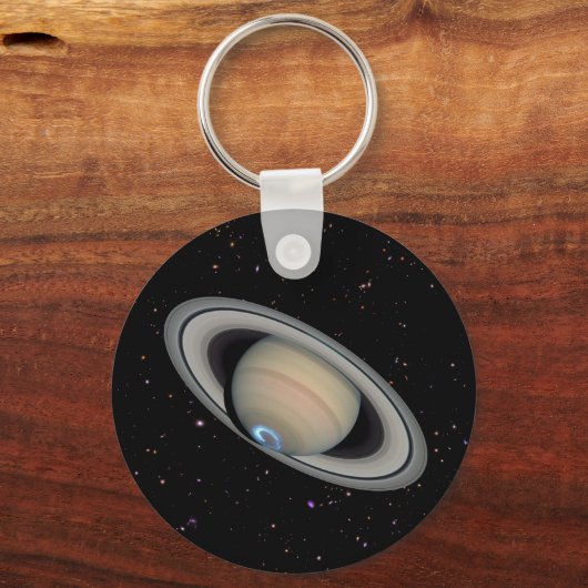 Planet Saturn Starry Sky Sleutelhanger (Voorkant)