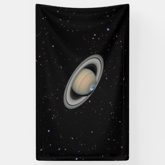 Planet Saturn Starry Sky Spandoek (Verticaal)