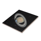 Planet Saturn Starry Sky Tegeltje (Zijkant)