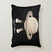 Planet Saturn & Stars Accent Kussen (Voorkant(Verticaal))