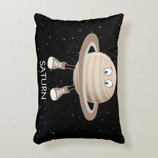 Planet Saturn & Stars Accent Kussen (Voorkant(Verticaal))
