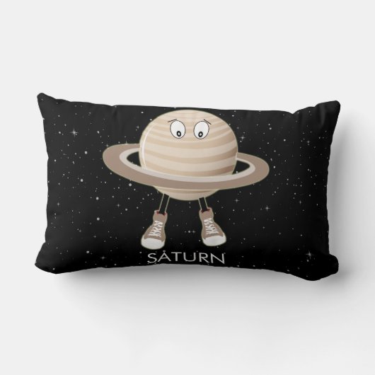 Planet Saturn & Stars Kussen (Achterkant)