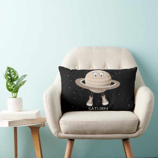 Planet Saturn & Stars Kussen (Stoel)