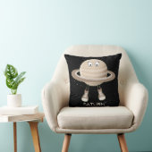 Planet Saturn & Stars Sierkussen (Stoel)