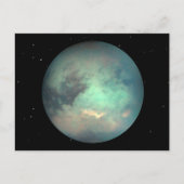 Planet Saturn's Moon Titan Briefkaart (Voorkant)