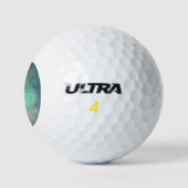 Planet Saturn's Moon Titan Golfballen (Logo)