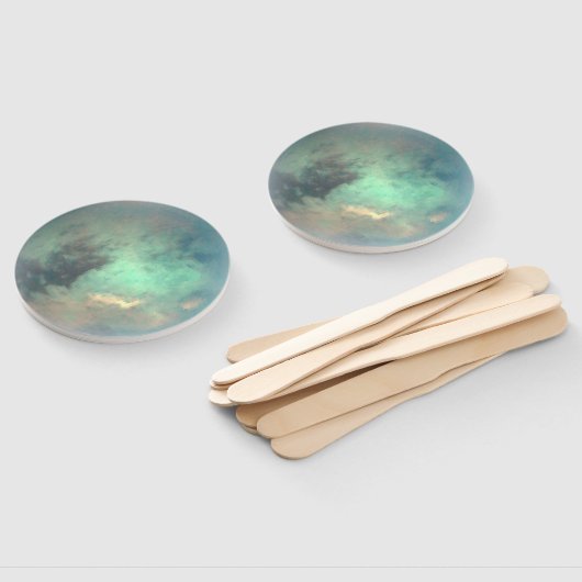 Planet Saturn's Moon Titan Handwaaier (Niet-gemonteerd)