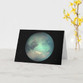 Planet Saturn's Moon Titan Kaart (Gele Bloem)