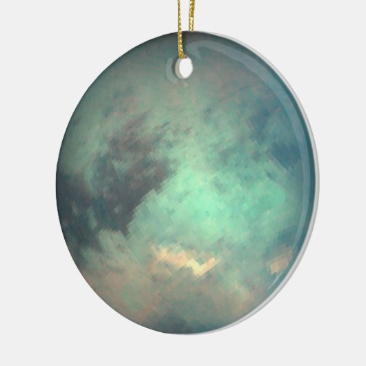 Planet Saturn's Moon Titan Keramisch Ornament (Links)