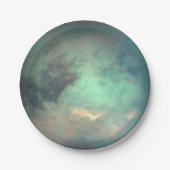 Planet Saturn's Moon Titan Papieren Bordje (Voorkant)