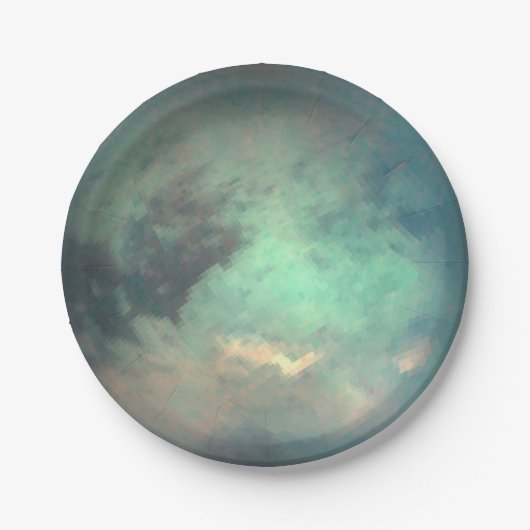 Planet Saturn's Moon Titan Papieren Bordje (Voorkant)