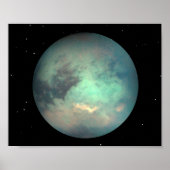 Planet Saturn's Moon Titan Poster (Voorkant)