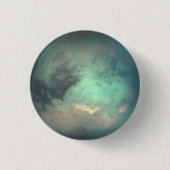Planet Saturn's Moon Titan Ronde Button 3,2 Cm (Voorkant)