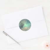 Planet Saturn's Moon Titan Ronde Sticker (Envelop)