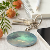 Planet Saturn's Moon Titan Sleutelhanger (Zijkant)