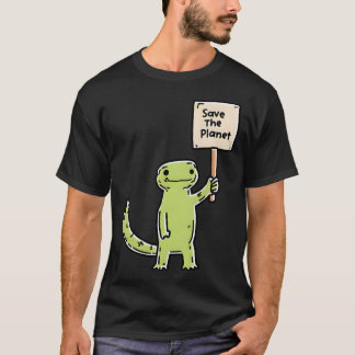 Planet Saver Dino Sign T-shirt