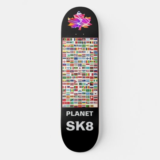 PLANET SK8 PERSOONLIJK SKATEBOARD (Voorkant)