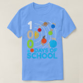 Planet Solar System Astronomy Space Cat 100 dagen T-shirt (Design voorkant)
