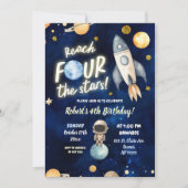 Planet Space Boy krijgt vierde verjaardag van Four Kaart (Voorkant)