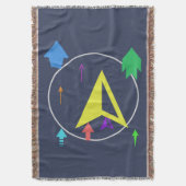 Planet space objects deken (Voorkant Verticaal)