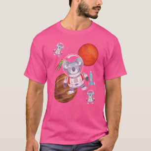 Planet Space Travel Rocket Australia Animal Astron T-shirt