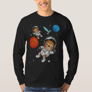 Planet Space Travel Rocket Zoo Animal Astronaut SL T-shirt