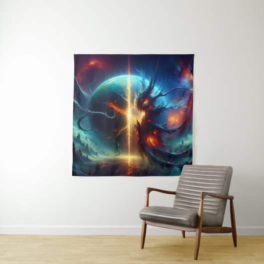 Planet-Splitting Alien Plant Wandkleed (In situ)