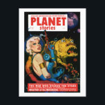 Planet Stories (juli 1952) Briefkaart<br><div class="desc">Het Man Die de Sterren Stakte; Meester van de Maanhond</div>