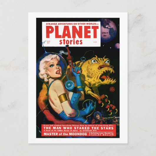 Planet Stories (juli 1952) Briefkaart (Voorkant)