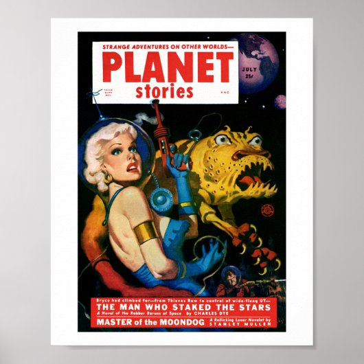 Planet Stories (juli 1952) Poster (Voorkant)