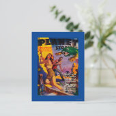 Planet Stories Magazine Cover 5 Briefkaart (Staand voorkant)