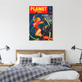 Planet Stories Magazine Hoesje 2 Canvas Afdruk (Insitu (Slaapkamer))
