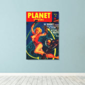 Planet Stories Magazine Hoesje 2 Canvas Afdruk (Insitu (Houten vloer))