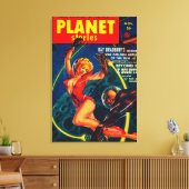 Planet Stories Magazine Hoesje 2 Canvas Afdruk (Insitu (Woonkamer))