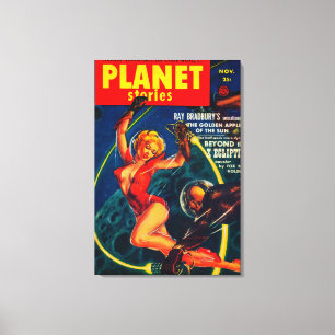Planet Stories Magazine Hoesje 2 Canvas Afdruk