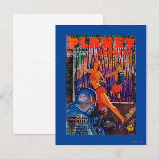 Planet Stories Magazine Hoesje 3 Briefkaart (Voorkant / Achterkant)